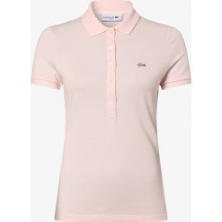 Lacoste - Damska koszulka polo, różowy. Różowe koszulki damskie polo Lacoste, bez wzorów, polo, bez rękawów, bez kaptura. Za 399,95 zł.