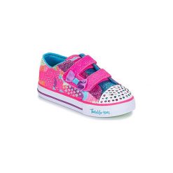 Buty Dziecko Skechers SHUFFLES. Różowe trampki dziewczęce Skechers, bez wzorów, bez zapięcia. Za 119,99 zł.