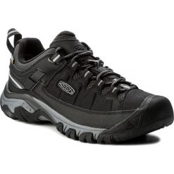 Trekkingi KEEN - Targhee Exp Wp 1017721 Black/Steel Grey. Czarne trapery męskie Keen, ze skóry, bez zapięcia. W wyprzedaży za 299,00 zł.