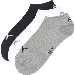 Puma 3-pack Skarpetki Czarny Biały Szary. Szare skarpetki męskie Puma, bez wzorów, z elastanu. Za 42,95 zł.