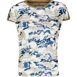 T-shirt AERONAUTICA MILITARE Print|Zielony. Zielone t-shirty damskie marki Aeronautica Militare, z aplikacjami, z bawełny, bez kołnierzyka. Za 350,00 zł.