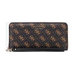 Guess Kamryn Large Portfel Brązowy. Pomarańczowe portfele damskie Guess, z aplikacjami, z materiału. Za 292,95 zł.