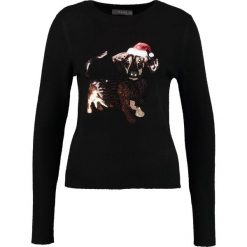 Swetry klasyczne damskie: Oasis DACHSHUND XMAS JUMPER Sweter schwarz