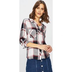 Tally Weijl - Koszula. Brązowe bluzki damskie marki TALLY WEIJL, s, w kratkę, z wiskozy, klasyczne, z klasycznym kołnierzykiem, z długim rękawem. Za 69,90 zł.