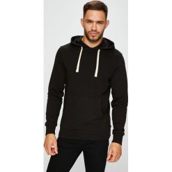 Jack & Jones - Bluza. Czarne bluzy męskie Jack & Jones, s, bez wzorów, z bawełny, z kapturem, bez rękawów, z kapturem. W wyprzedaży za 79,90 zł.