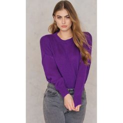 Swetry klasyczne damskie: Trendyol Sweter z długim tyłem – Purple