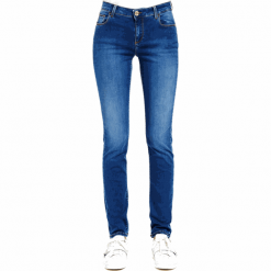 Trussardi Jeans Damskie dżinsy 56J00001-1T003648 28 niebieska. Niebieskie jeansy damskie Trussardi Jeans, z jeansu. Za 509,00 zł.