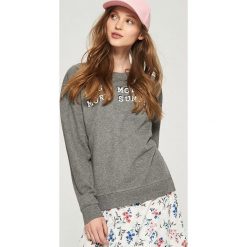 Bluzy rozpinane damskie: Dzianinowa bluza - Szary