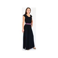 ELENA - XS - 4XL _ dzianinowa sukienka maxi. Niebieskie sukienki damskie Collibri, xl, bez wzorów, z elastanu, bez kołnierzyka, bez rękawów, maxi. Za 249,00 zł.