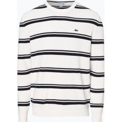 Lacoste - Sweter męski, czarny. Czarne swetry klasyczne męskie Lacoste, l, w paski, z dzianiny. Za 649,95 zł.
