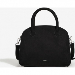 Parfois - Torebka. Czarne kuferki damskie Parfois, w paski, z materiału, do ręki, średnie. Za 139,90 zł.