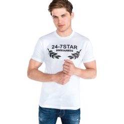 DSQUARED2 Koszulka Biały. Białe podkoszulki męskie Dsquared2, s, z nadrukiem, z bawełny. Za 964,95 zł.