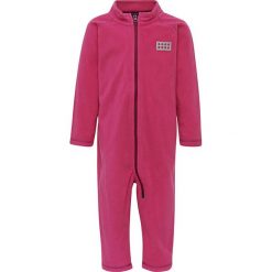 Kombinezon polarowy w kolorze różowym. Różowe kombinezony niemowlęce Legowear, z materiału. W wyprzedaży za 77,95 zł.