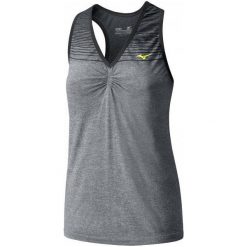 Mizuno Koszulka Sportowa Damska Tubular Helix Singlet Grey L. Szare bluzki sportowe damskie marki Mizuno, l, z materiału. W wyprzedaży za 119,00 zł.