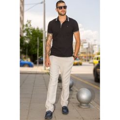 Męskie spodnie FRANKLIN BEIGE. Brązowe spodnie męskie Męskie spodnie FRANKLIN BEIGE, m, bez wzorów. W wyprzedaży za 139,00 zł.