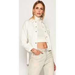 Kurtka jeansowa Patrizia Pepe 2J2309/A6W8-W146. Białe kurtki damskie Patrizia Pepe, bez wzorów, z jeansu, bez kaptura. W wyprzedaży za 819,00 zł.