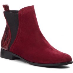 Sztyblety BALDACCINI - 103050-N Welur Bordo/Nubuk Bordo 6. Czerwone kozaki damskie Baldaccini, ze skóry, bez obcasa, bez zapięcia. W wyprzedaży za 219,00 zł.