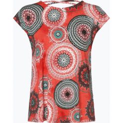 Soyaconcept® - T-shirt damski – Marica, czerwony. Czerwone t-shirty damskie Soyaconcept, s, z nadrukiem, eleganckie, z dekoltem na plecach. Za 99,95 zł.