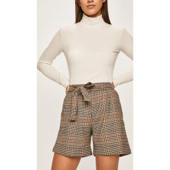 Answear - Szorty. Szare szorty damskie ANSWEAR, s, bez wzorów, z poliesteru, casualowe, z podwyższonym stanem. W wyprzedaży za 49,90 zł.