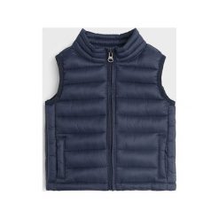 Mango Kids - Kurtka 86 - 104 cm. Niebieskie kurtki chłopięce z poliesteru. W wyprzedaży za 59,90 zł.