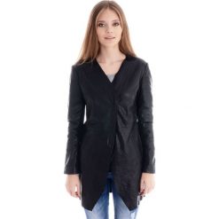 Kurtki damskie: Kurtka skórzana - ESMA LG BLACK
