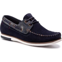 Mokasyny WRANGLER - Sharky Boat WM91082A Navy 016. Niebieskie mokasyny męskie Wrangler, ze skóry, klasyczne. W wyprzedaży za 209,00 zł.