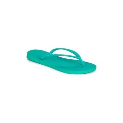 Japonki Havaianas SLIM. Zielone klapki damskie Havaianas, bez wzorów, bez obcasa. Za 83,30 zł.
