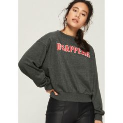 Bluza z nadrukiem - Szary. Szare bluzy rozpinane damskie Sinsay, l, z nadrukiem. W wyprzedaży za 39,99 zł.