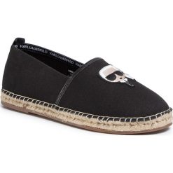 Espadryle KARL LAGERFELD - KL70110 Black Lthr/Textile. Czarne espadryle męskie KARL LAGERFELD, bez wzorów, ze skóry. Za 669,00 zł.