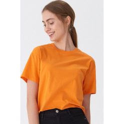 T-shirt basic - Pomarańczowy. Pomarańczowe t-shirty damskie House, s, bez wzorów, bez kołnierzyka. Za 25,99 zł.
