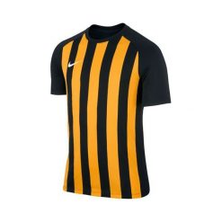 Nike SS YTH SEGMENT PASOWANY III JSY, 10 | PIŁKA NOŻNA / PIŁKA NOŻNA | MŁODZIEŻ UNISEX TOP Z KRÓTKIM RĘKAWEM | CZARNY / UNIWERSYTET ZŁOTY / CZARNY / W. Żółta t-shirty chłopięce Nike, bez wzorów, z krótkim rękawem. Za 161,78 zł.