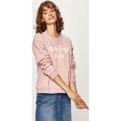 Pepe Jeans - Bluza Nanete. Szare bluzy damskie Pepe Jeans, s, z aplikacjami, z elastanu, bez rękawów, bez kaptura. W wyprzedaży za 189,90 zł.