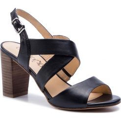 Sandały CAPRICE - 9-28312-22 Black Nappa 022. Czarne klapki damskie marki Caprice, bez wzorów, ze skóry, bez obcasa, na obcasie. Za 279,90 zł.