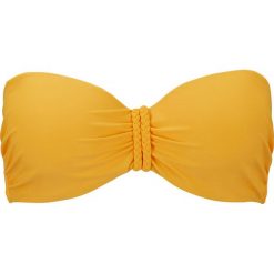 Biustonosz bikini na fiszbinach bonprix żółto-pomarańczowy. Żółte stroje kąpielowe damskie bonprix, bez wzorów. Za 54,99 zł.