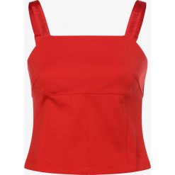 Calvin Klein Jeans - Top damski, czerwony. Czerwone topy damskie Calvin Klein Jeans, l, bez wzorów, z jeansu, bez kołnierzyka. Za 269,95 zł.