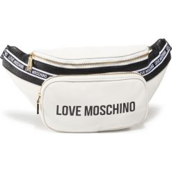 Saszetka nerka LOVE MOSCHINO - JC4059PP1ALJ110A Bia/Ner. Białe nerki damskie Love Moschino, bez wzorów, ze skóry, młodzieżowe, bez dodatków. Za 999,00 zł.