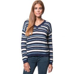 Sweter w kolorze niebiesko-beżowym. Brązowe bez kategorii Benetton, xs, z dzianiny. W wyprzedaży za 107,95 zł.