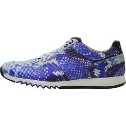 Floris van Bommel Sneakersy niskie bright blue. Niebieskie sneakersy męskie marki Floris van Bommel, bez wzorów, ze skóry, bez zapięcia. Za 839,00 zł.