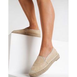 Beżowe Espadryle Abstain. Brązowe espadryle damskie Renee, bez wzorów, bez obcasa. Za 89,99 zł.