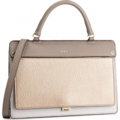 Torebka FURLA - Like 1000145 B BLI2 Q19 Gesso d/Oro/Sabbia b. Białe torebki klasyczne damskie marki Furla, bez wzorów, ze skóry, klasyczne, bez dodatków. Za 1470,00 zł.