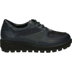 Półbuty - 3416R2623 BLU. Czarne półbuty damskie skórzane Venezia, sportowe. Za 189,00 zł.