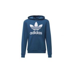 Bluzy Dziecko adidas Bluza z kapturem Trefoil. Niebieskie bluzy chłopięce marki Adidas, z kapturem. Za 199,00 zł.