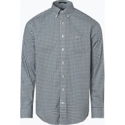 Gant - Koszula męska, zielony. Zielone koszule męskie GANT, m, w kratkę, z bawełny, eleganckie, z klasycznym kołnierzykiem, bez rękawów. Za 299,95 zł.