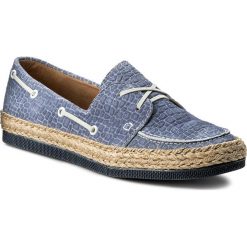Espadryle MACIEJKA - 03480-06/00-5 Niebieski. Niebieskie espadryle damskie marki Maciejka, ze skóry, na płaskiej podeszwie. W wyprzedaży za 189,00 zł.
