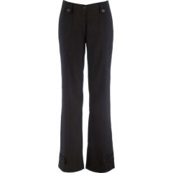 Spodnie z bengaliny "STRAIGHT" bonprix czarny. Czarne spodnie damskie bonprix. Za 74,99 zł.
