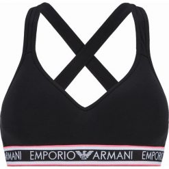 Emporio Armani Biustonosz Czarny. Czarne biustonosze Emporio Armani, bez wzorów, z elastanu. Za 249,95 zł.