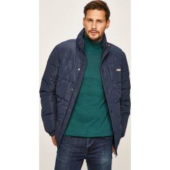 Fila - Kurtka. Niebieskie płaszcze męskie Fila, s, bez wzorów, z poliesteru, krótkie, bez kaptura. W wyprzedaży za 399,90 zł.