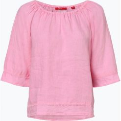 S.Oliver Casual - Damska bluzka lniana, różowy. Różowe bluzki damskie s.Oliver Casual, s, bez wzorów, casualowe, bez kołnierzyka, bez rękawów. Za 149,95 zł.