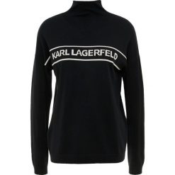 KARL LAGERFELD MOCK NECK LOGO Sweter black. Czarne swetry klasyczne damskie KARL LAGERFELD, xs, z materiału. Za 819,00 zł.