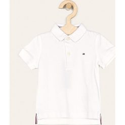 Tommy Hilfiger - Polo dziecięce 74-176 cm. Niebieskie t-shirty chłopięce TOMMY HILFIGER, bez wzorów, z elastanu, z krótkim rękawem. Za 159,90 zł.